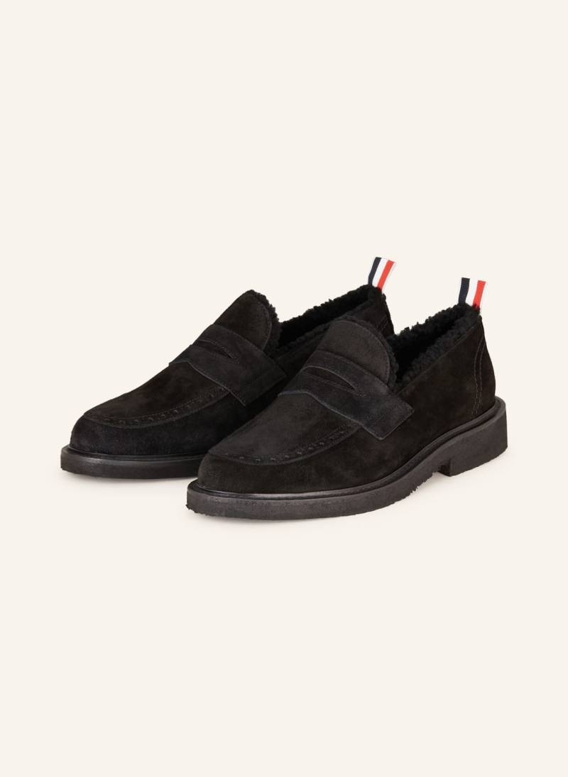 Thom Browne. Penny-Loafer schwarz von THOM BROWNE.