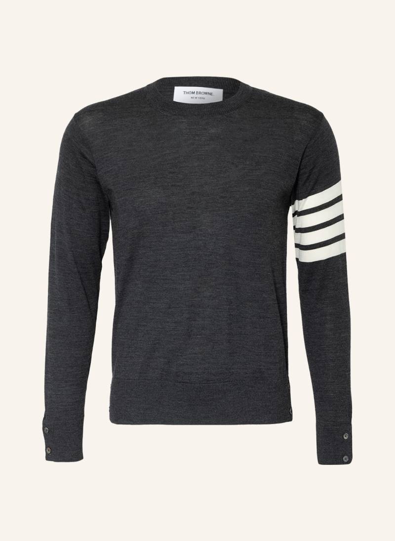 Thom Browne. Pullover grau von THOM BROWNE.