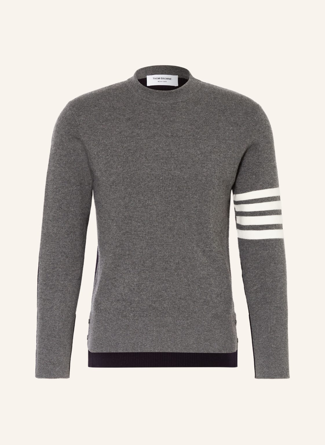 Thom Browne. Pullover schwarz von THOM BROWNE.