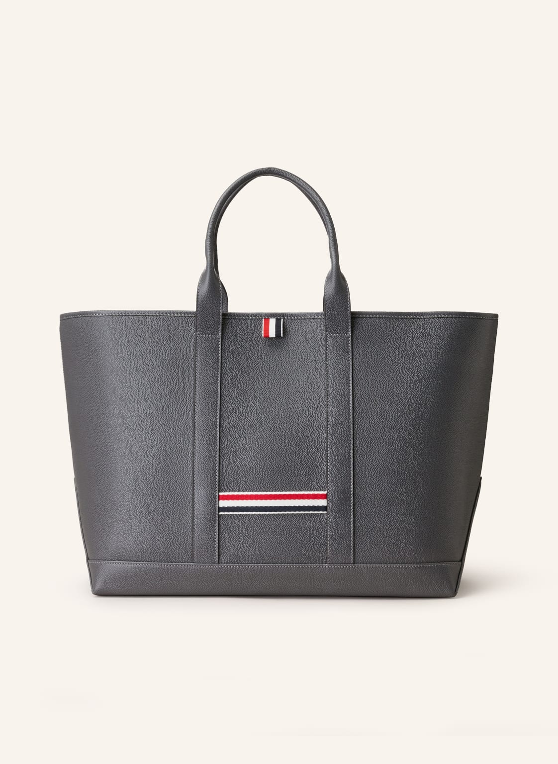 Thom Browne. Shopper Medium grau von THOM BROWNE.