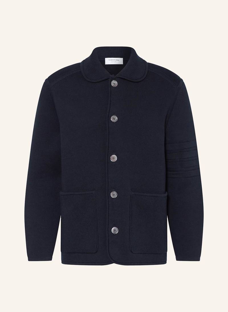 Thom Browne. Strickjacke blau von THOM BROWNE.