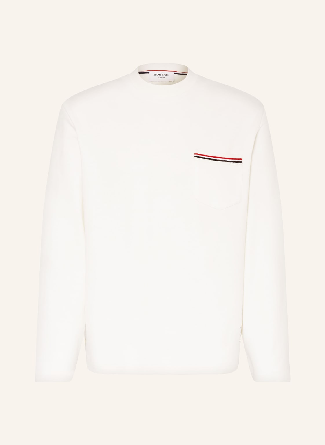 Thom Browne. Sweatshirt weiss von THOM BROWNE.