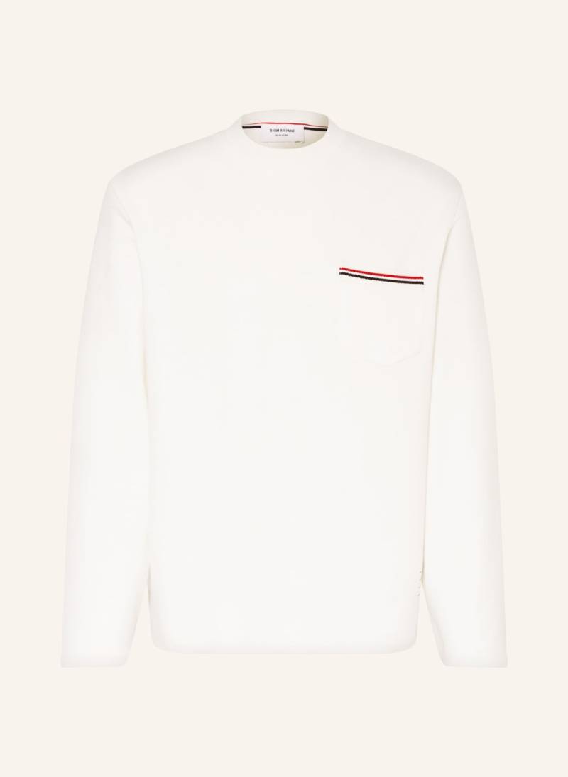 Thom Browne. Sweatshirt weiss von THOM BROWNE.