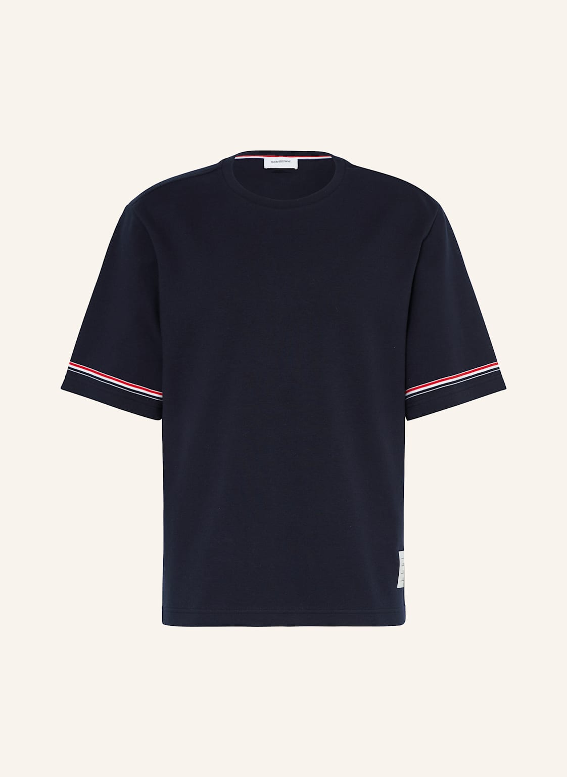 Thom Browne. T-Shirt blau Thom Browne. T-Shirt blau von THOM BROWNE.