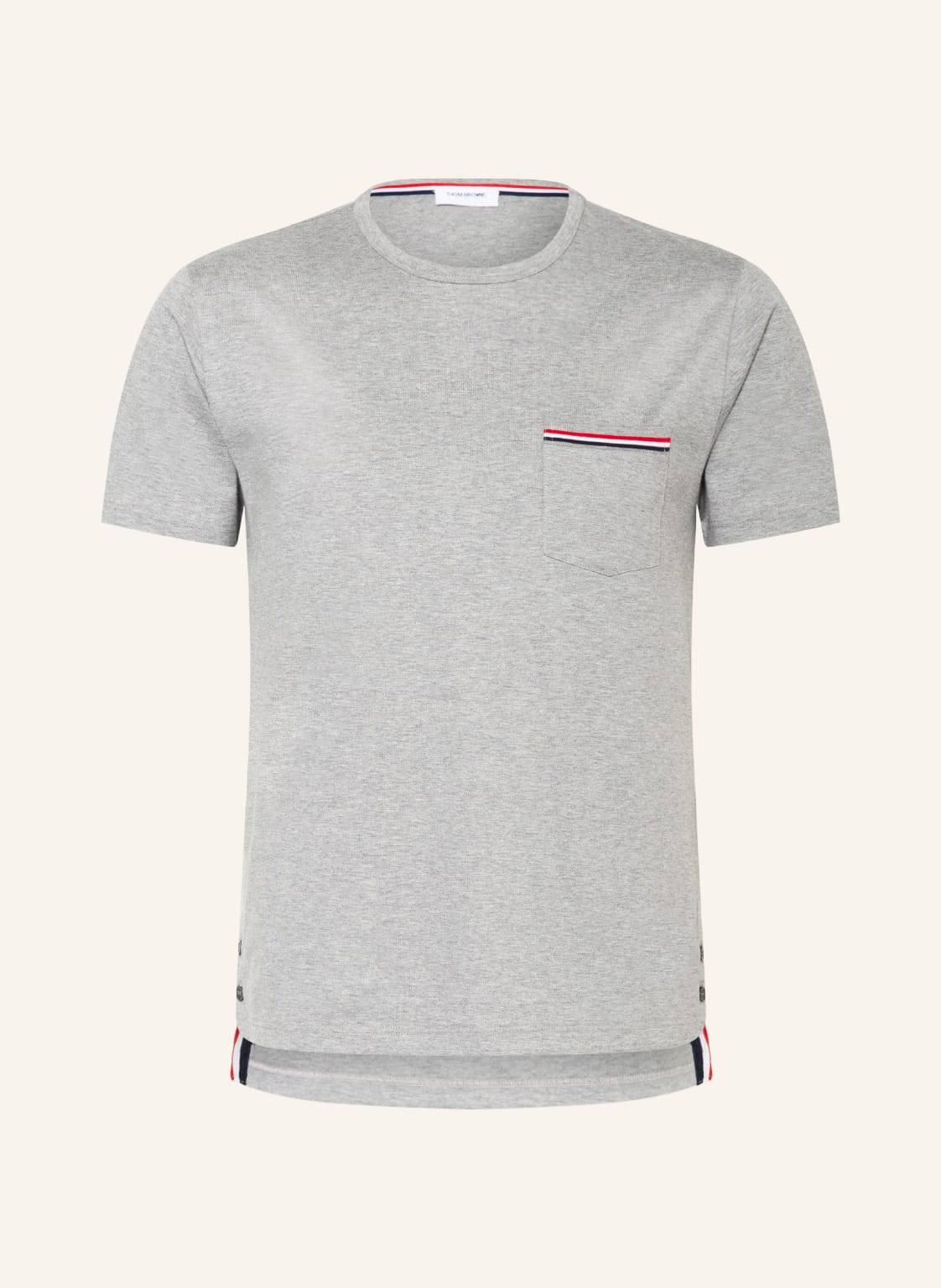 Thom Browne. T-Shirt grau von THOM BROWNE.