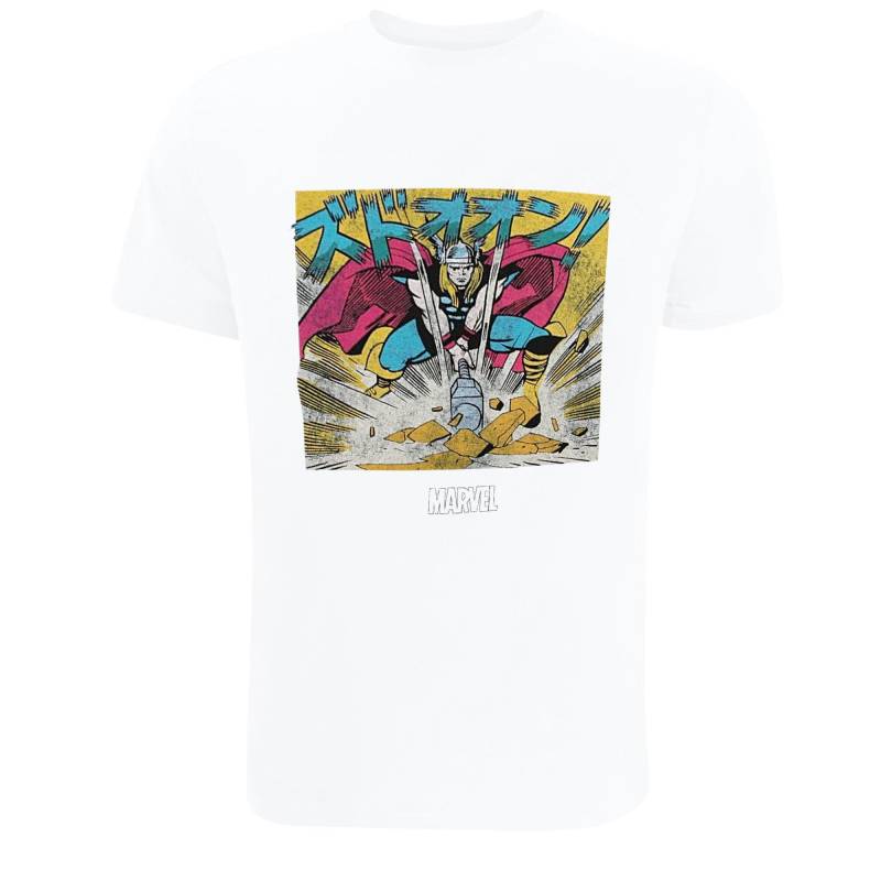 Tshirt Herren Weiss L von THOR