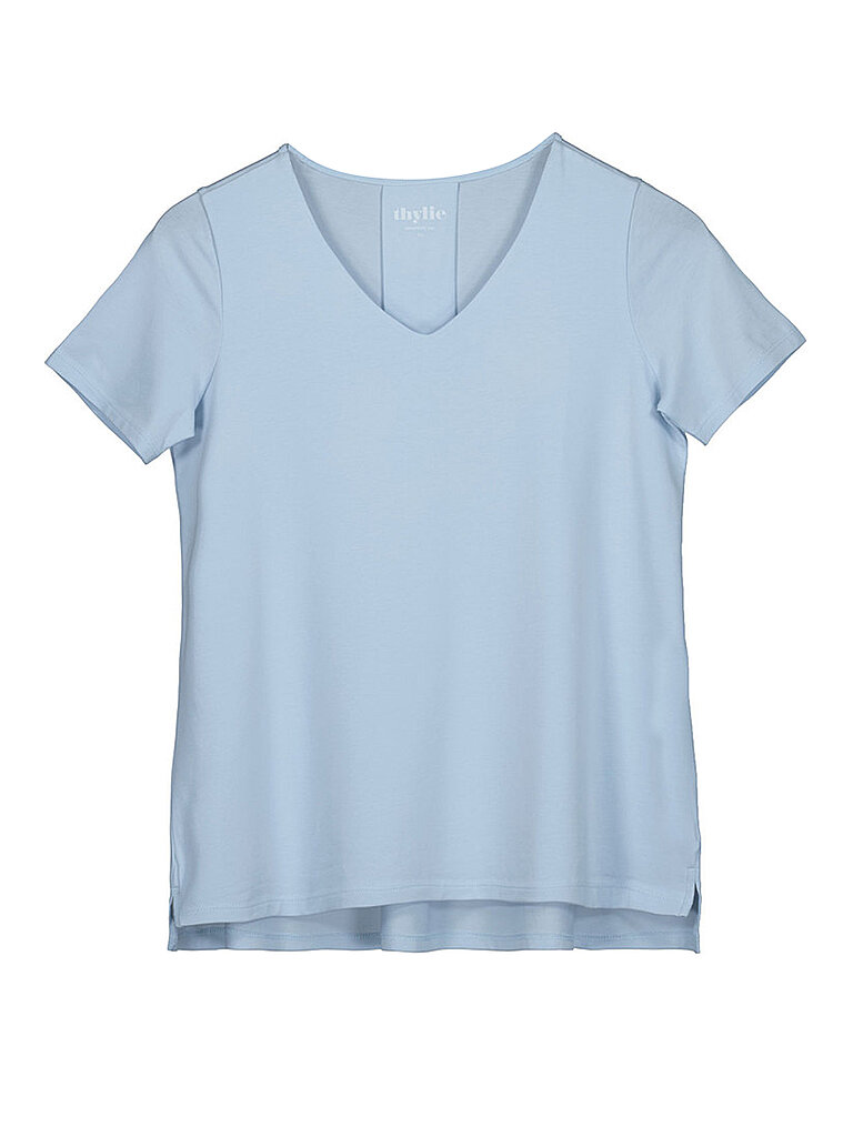 THYLIE Blusenshirt ALMA hellblau | M von THYLIE