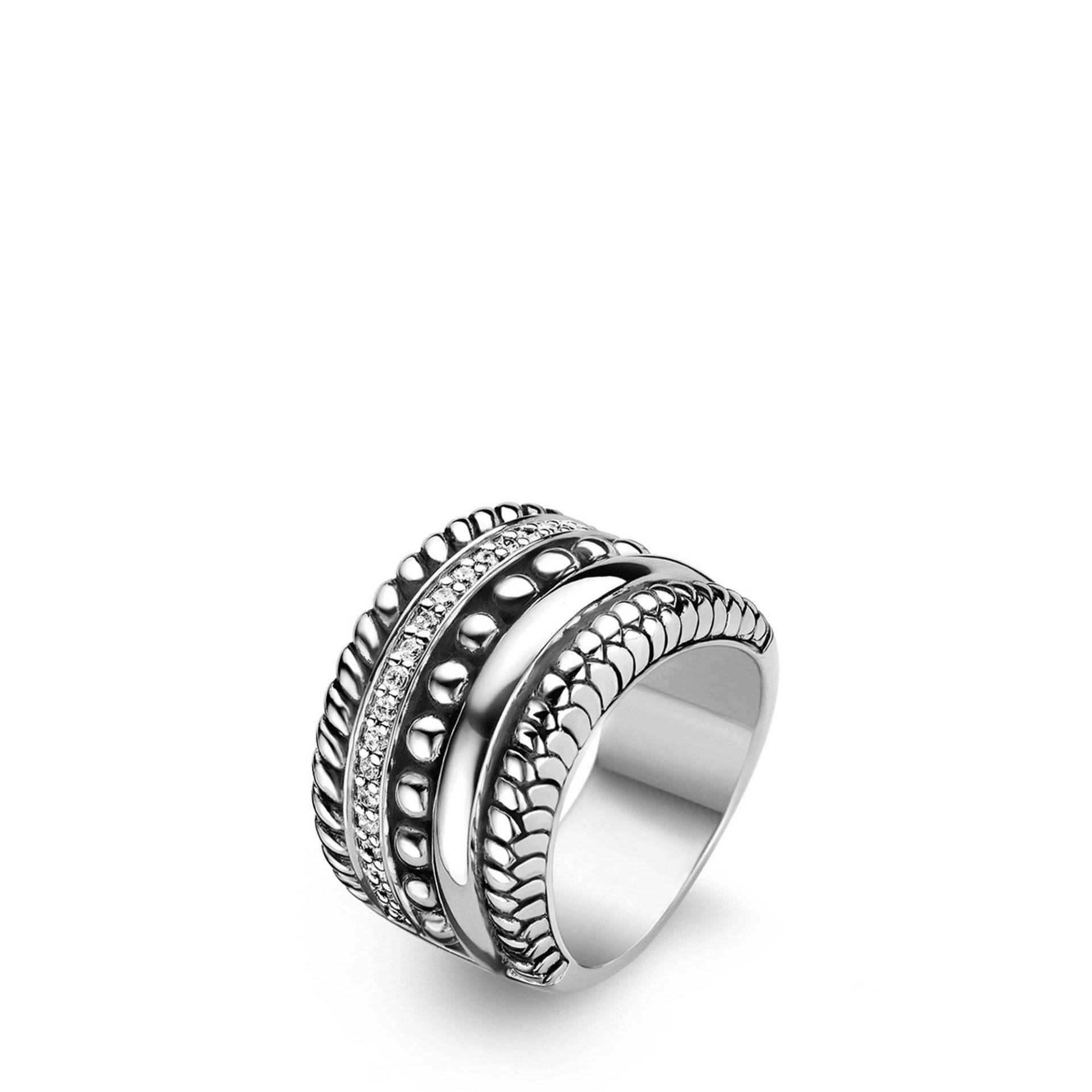 Ring Damen Silberfarben 60 von TI SENTO