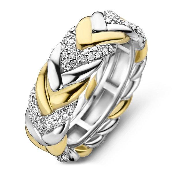 Ring Damen Zweifarbig 56 von TI SENTO