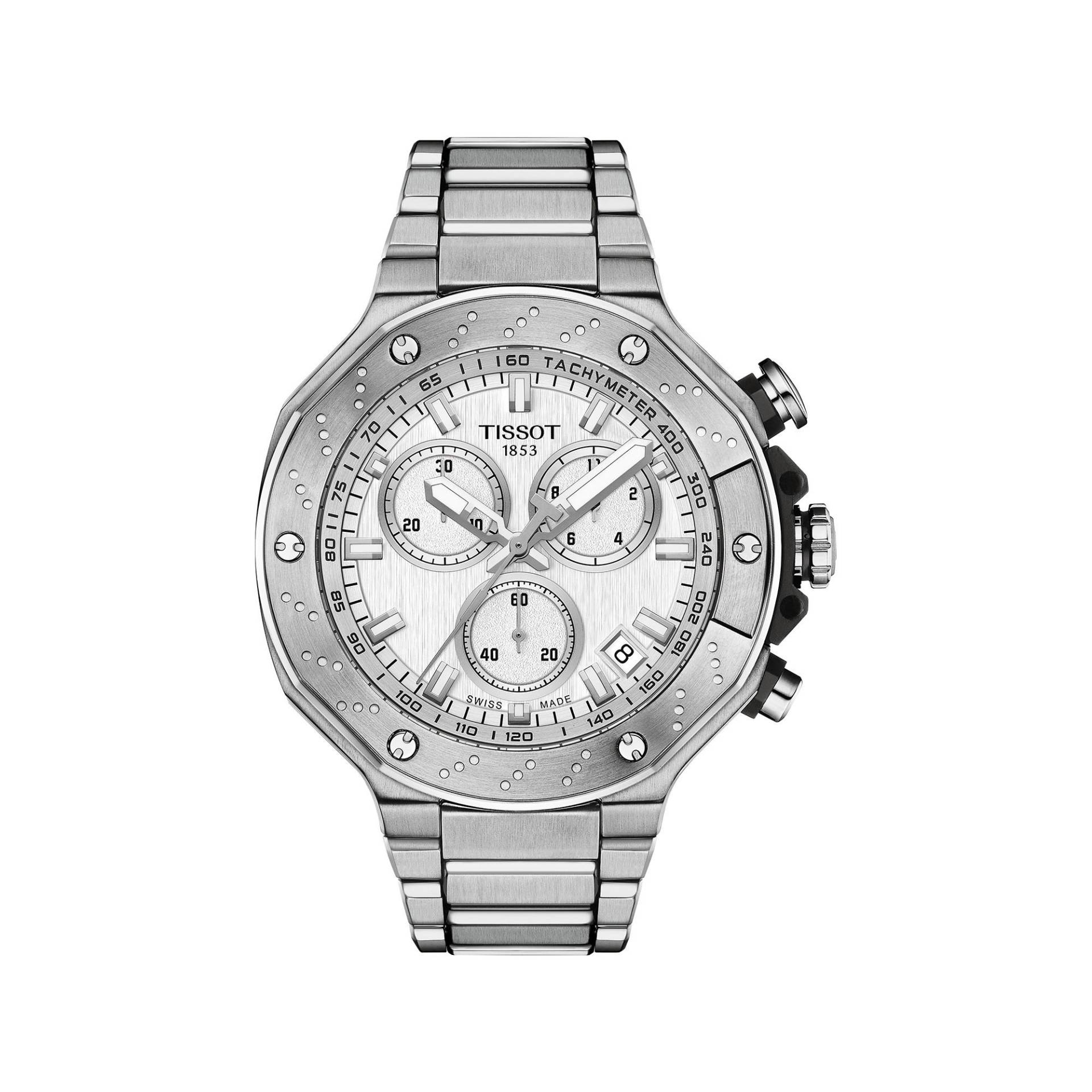 Chronograph Uhr Herren Silber 45mm von TISSOT