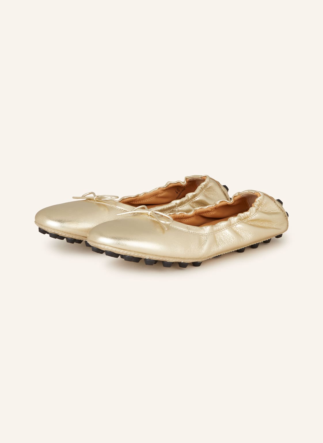 Tod's Ballerinas Gommini 76k gold von TOD'S