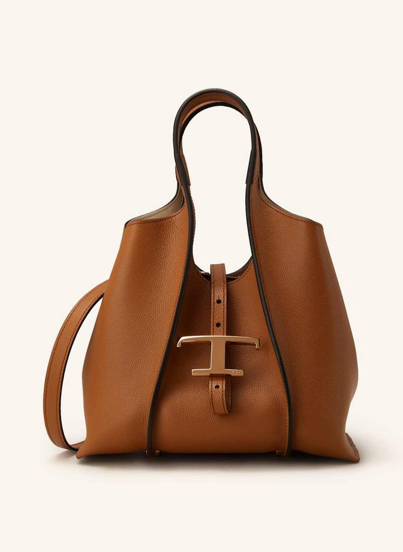 Tod's Handtasche Timeless Mini Mit Pouch braun von TOD'S