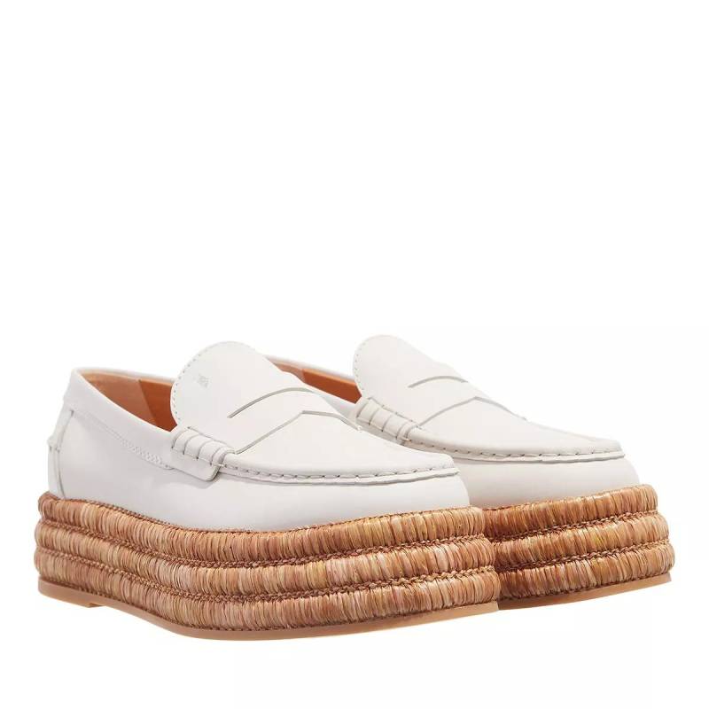 Tod's Loafers & Ballerinas - Platform-Loafer Leather - Gr. 37 (EU) - in Creme - für Damen von TOD'S