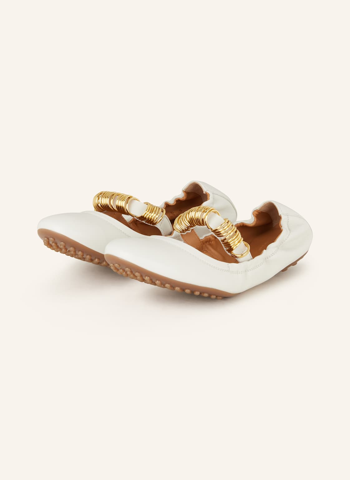 Tod's Mary-Jane-Ballerinas weiss von TOD'S