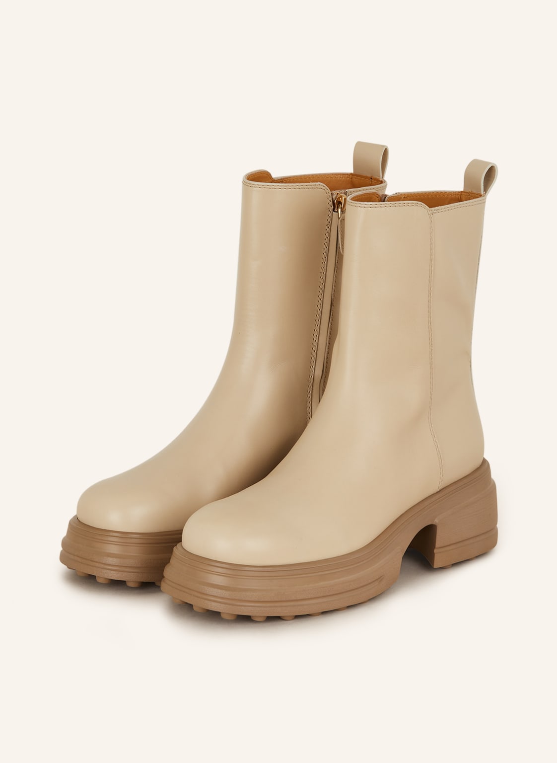 Tod's Plateau-Boots beige von TOD'S