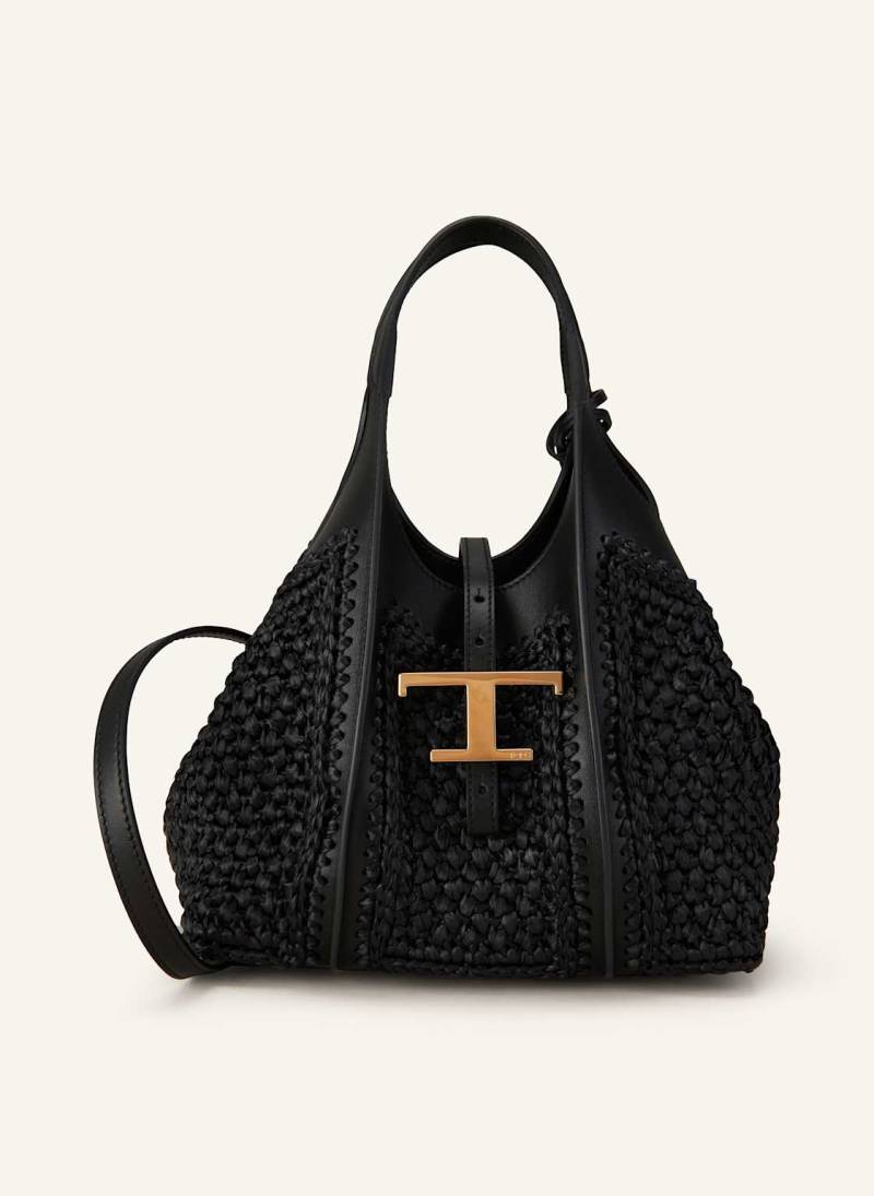 Tod's Shopper Crochet Mini schwarz von TOD'S