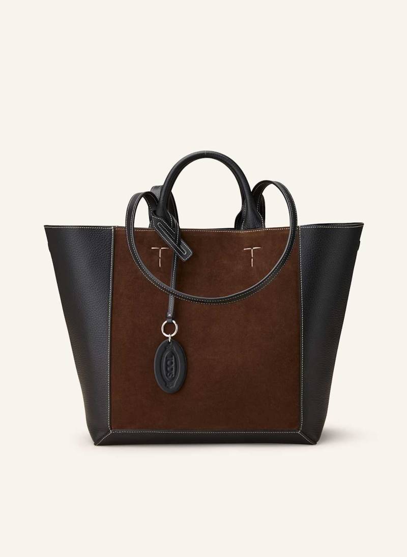 Tod's Shopper Medium Mit Pouch braun von TOD'S