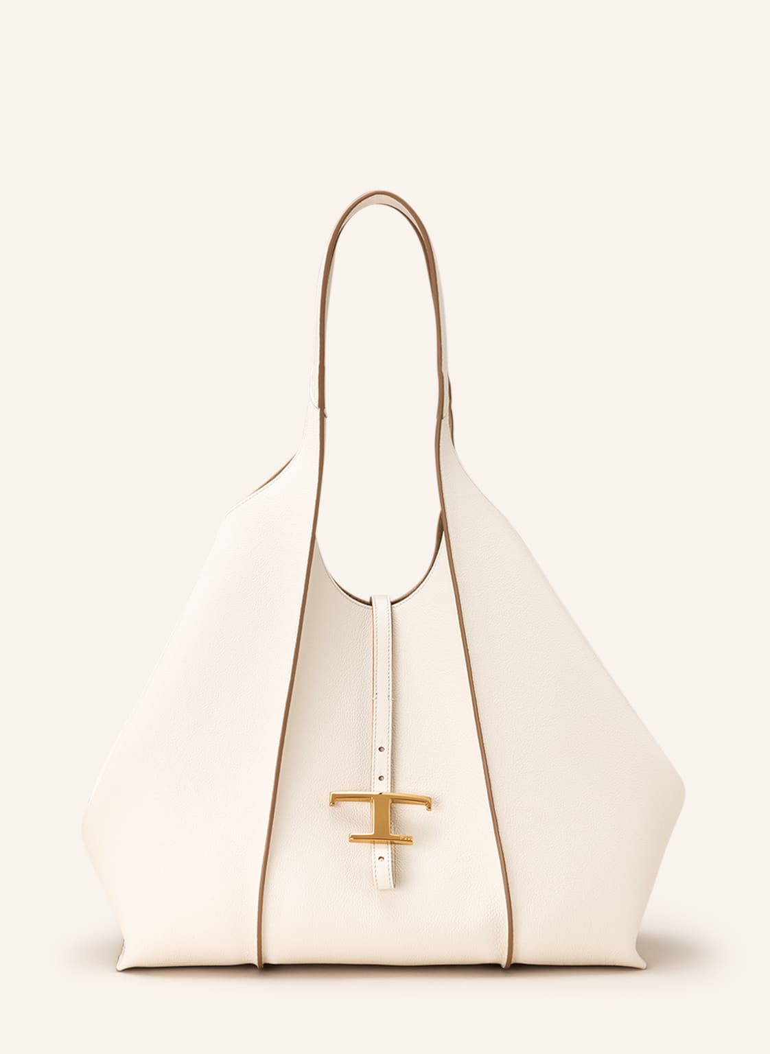 Tod's Shopper T Timeless Medium Mit Pouch weiss von TOD'S