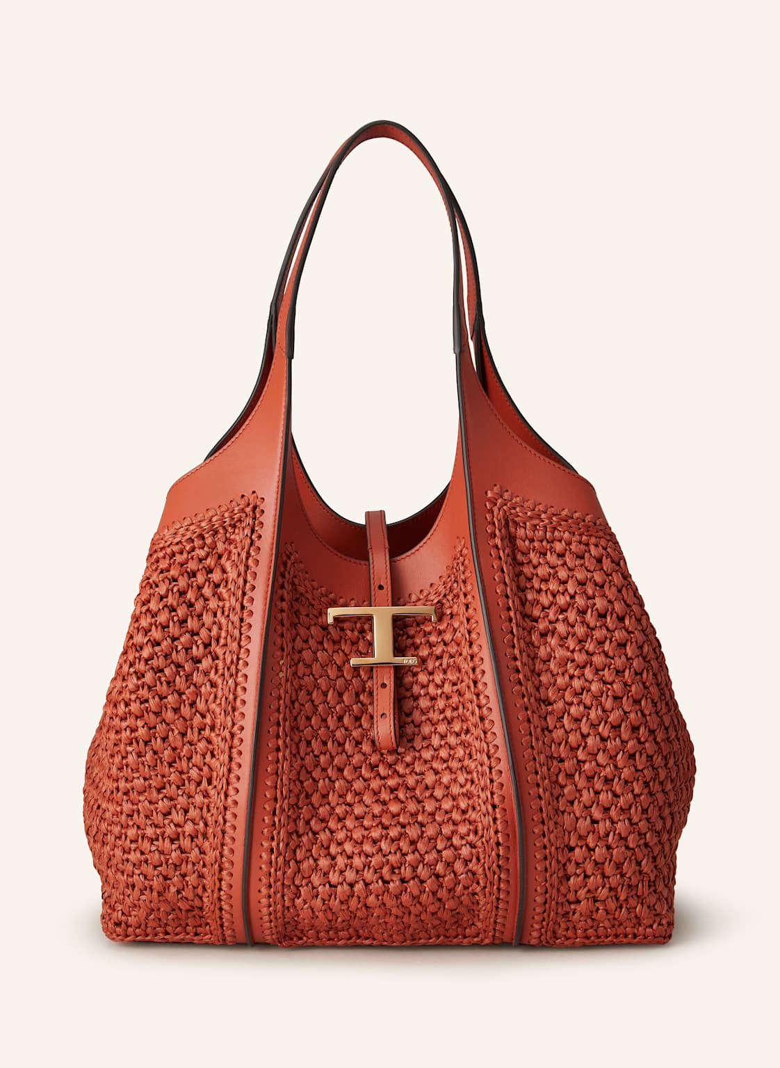 Tod's Shopper Timeless Medium Mit Pouch rot von TOD'S