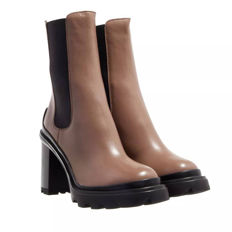 Tod's Stiefel & Boots - Heeled Boots Leather - Gr. 37,5 (EU) - in Braun - für Damen von TOD'S