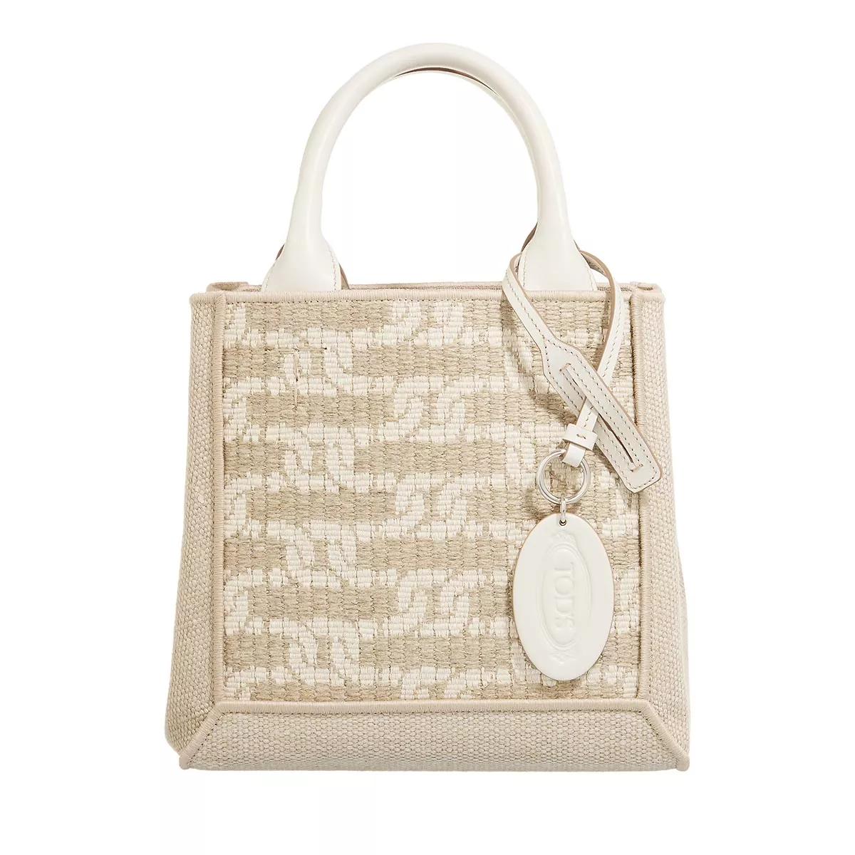 Tod's Schultertasche - Shopping Tessuto Piccola - Gr. unisize - in Beige - für Damen von TOD'S