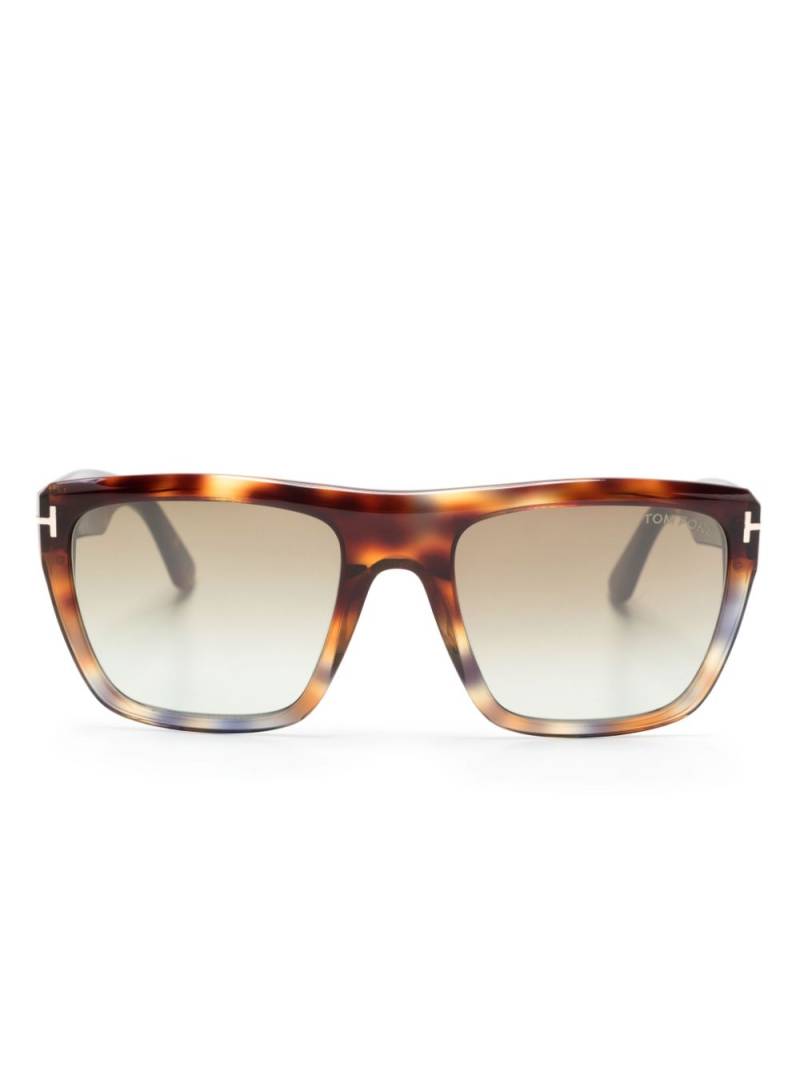 TOM FORD Eyewear TF1077 Alberto Sunglasses - Brown von TOM FORD Eyewear