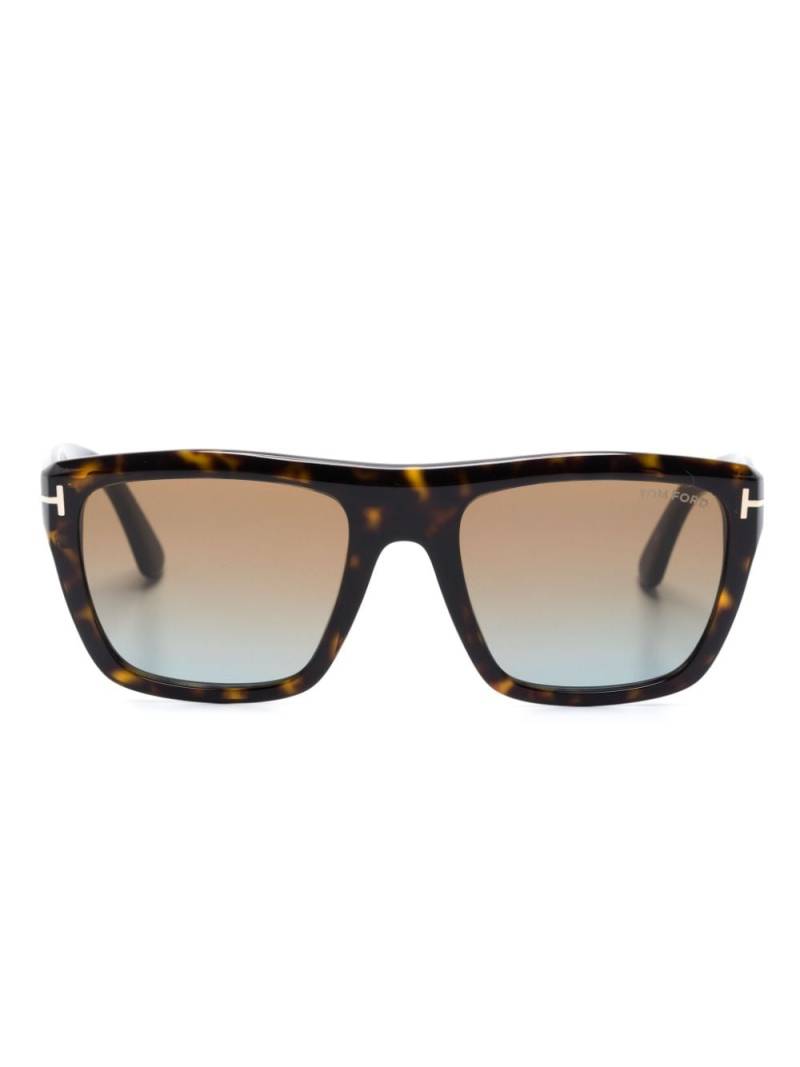 TOM FORD Eyewear Alberto tortoiseshell-effect sunglasses - Brown von TOM FORD Eyewear