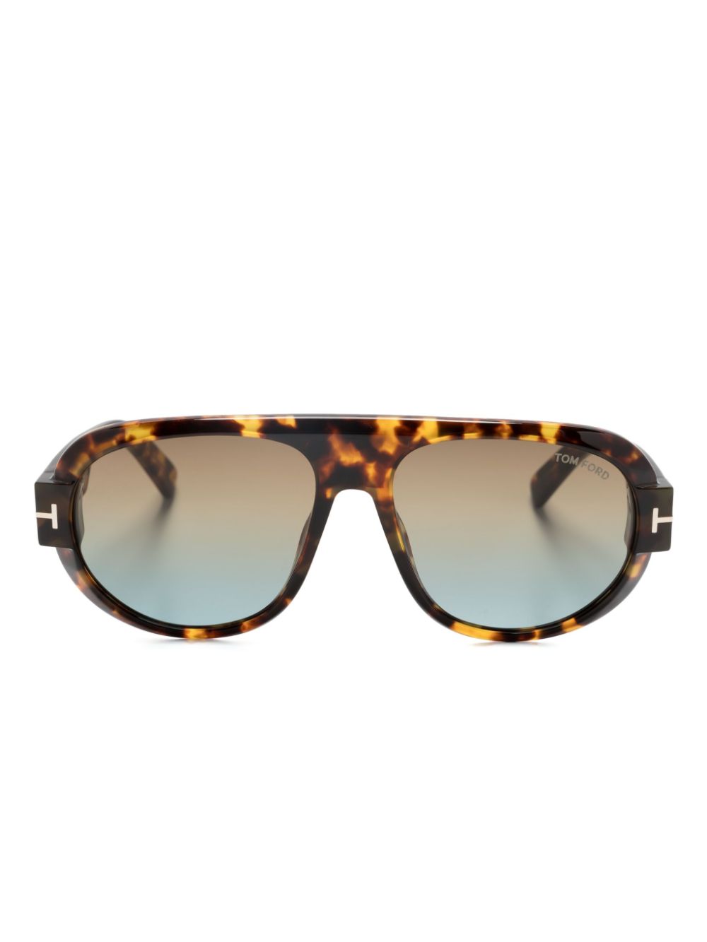 TOM FORD Eyewear Blake pilot-frame sunglasses - Brown von TOM FORD Eyewear