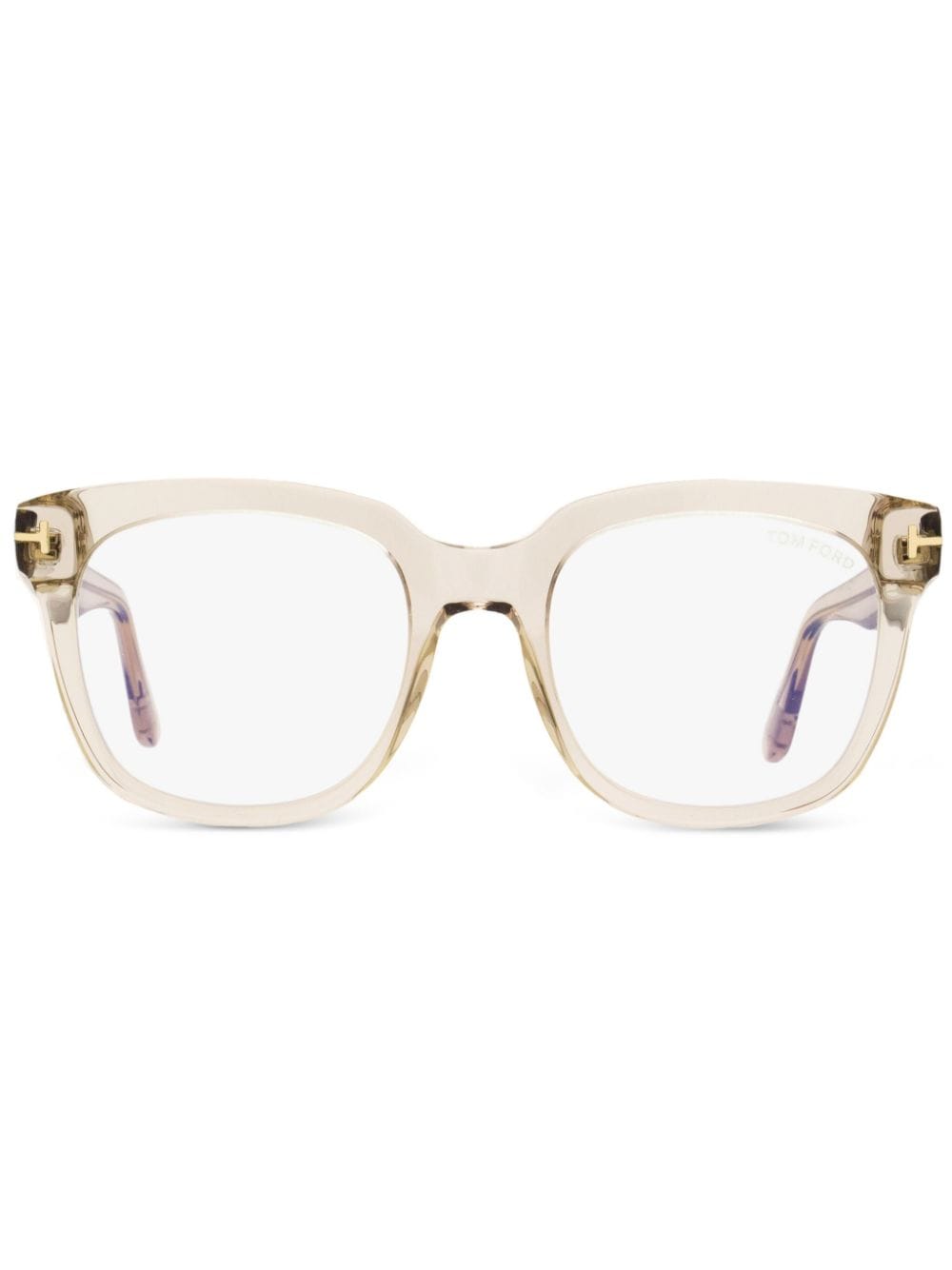 TOM FORD Eyewear Blue Block square-frame glasses - Pink von TOM FORD Eyewear