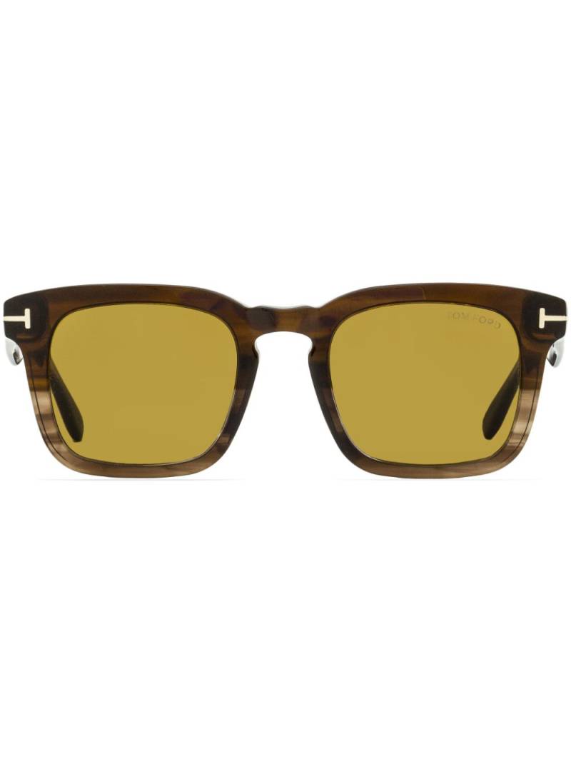 TOM FORD Eyewear Dax square-frame sunglasses - Brown von TOM FORD Eyewear