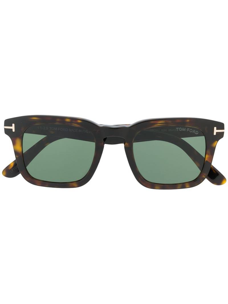 TOM FORD Eyewear Dax square-frame sunglasses - Brown von TOM FORD Eyewear