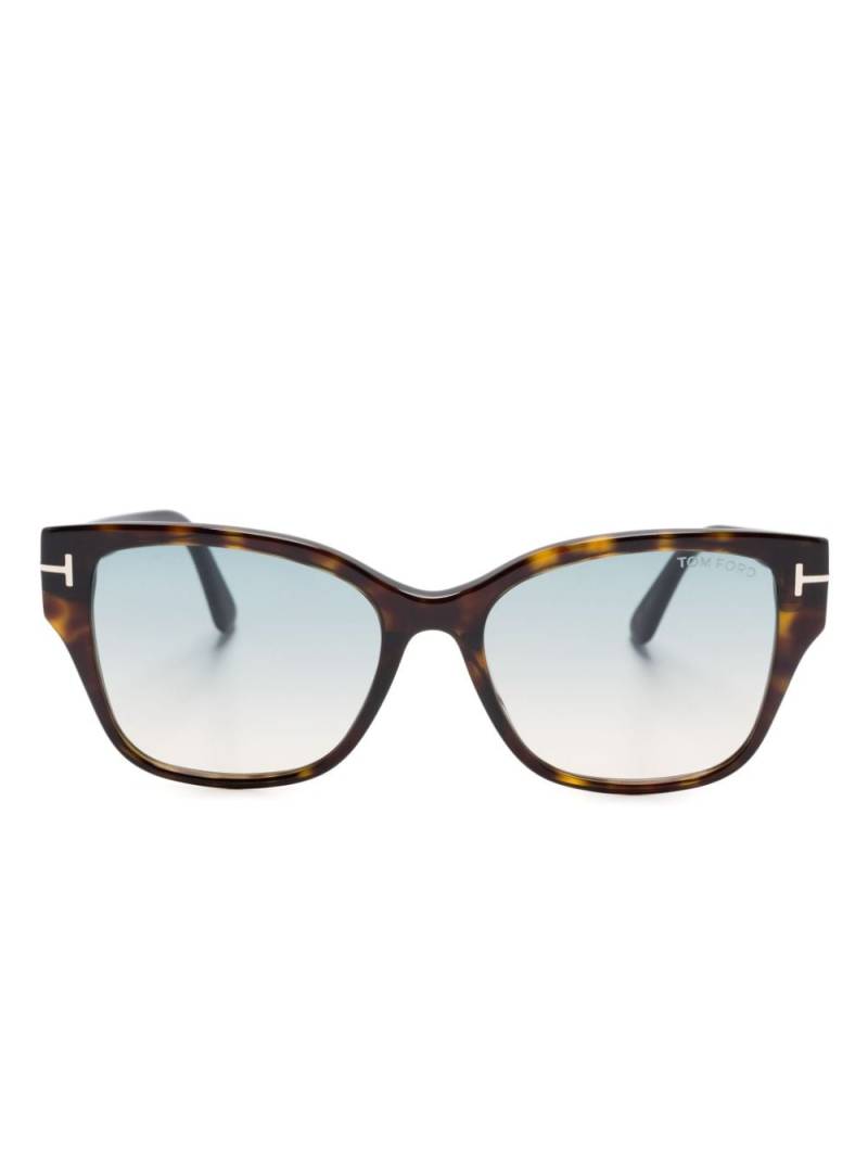 TOM FORD Eyewear Elsa square-frame sunglasses - Brown von TOM FORD Eyewear