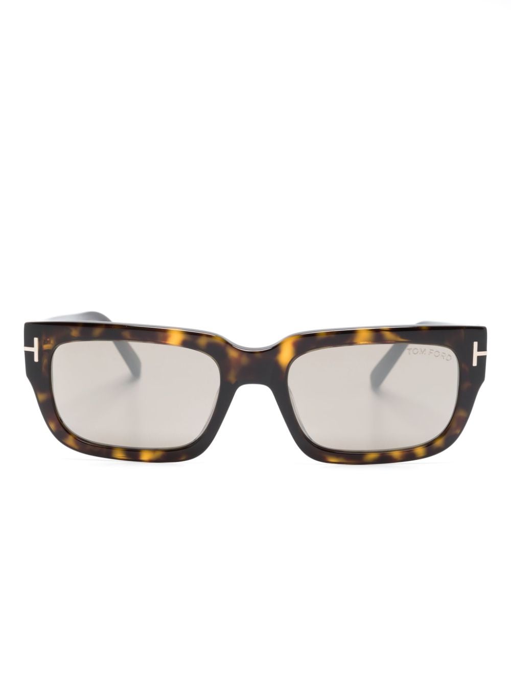 TOM FORD Eyewear Ezra rectangle-frame sunglasses - Brown von TOM FORD Eyewear
