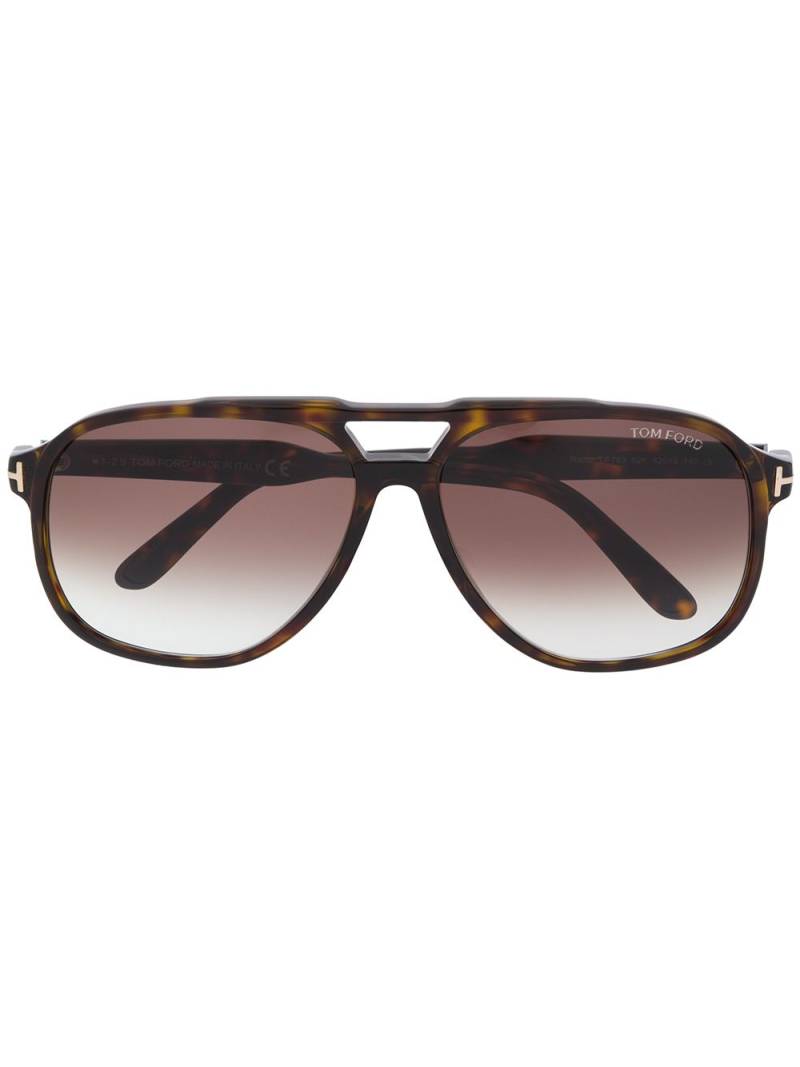 TOM FORD Eyewear FT0753 pilot-frame sunglasses - Brown von TOM FORD Eyewear