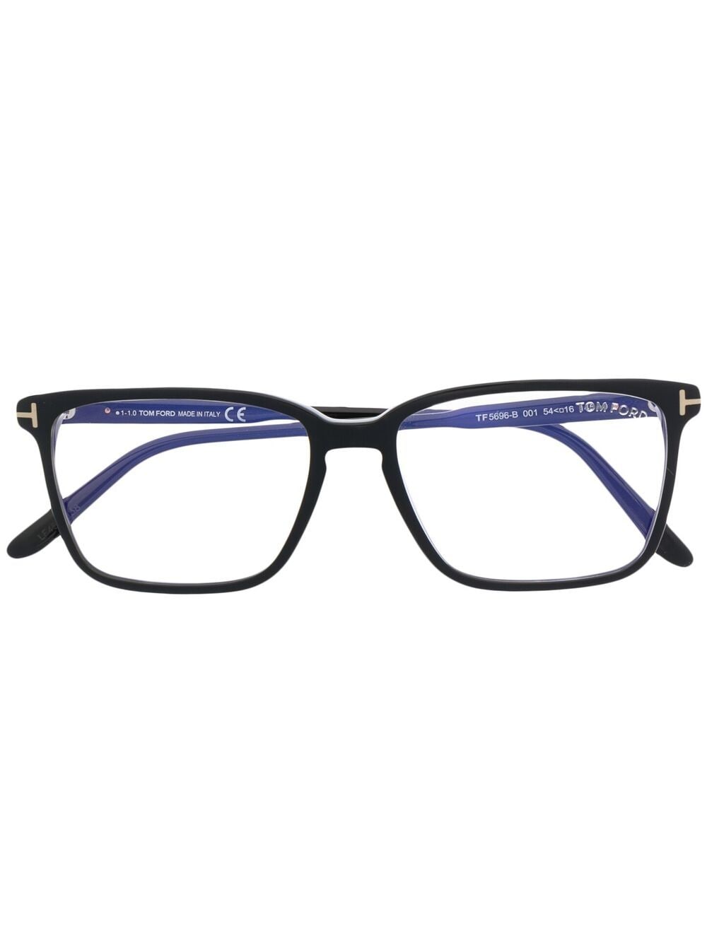 TOM FORD Eyewear FT5696-B square-frame glasses - Black von TOM FORD Eyewear