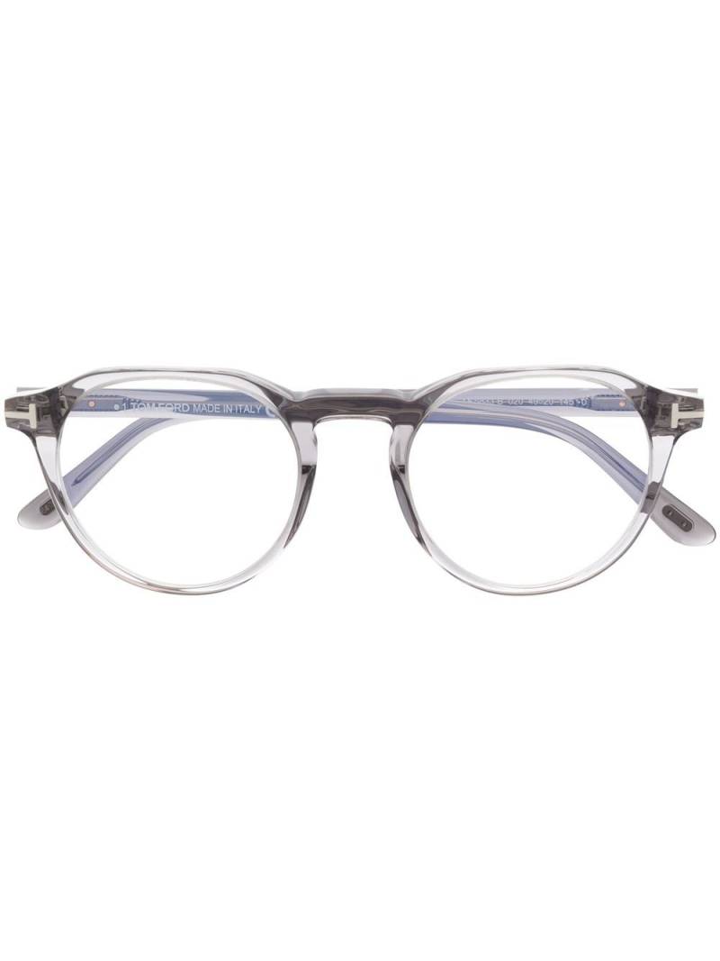 TOM FORD Eyewear FT5833B round-frame glasses - Grey von TOM FORD Eyewear