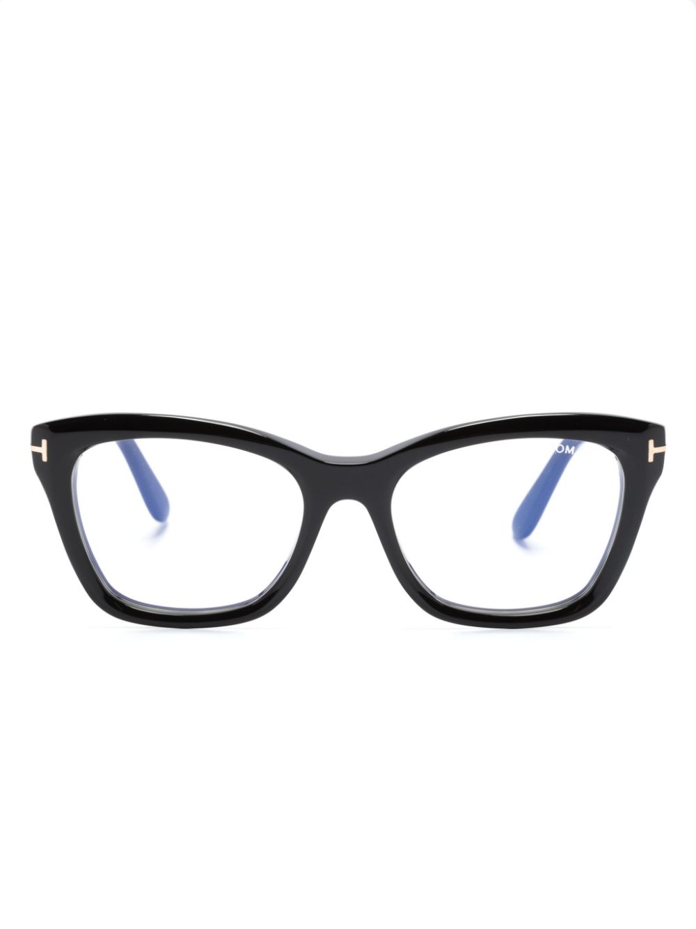 TOM FORD Eyewear FT5909B cat-eye frame glasses - Black von TOM FORD Eyewear