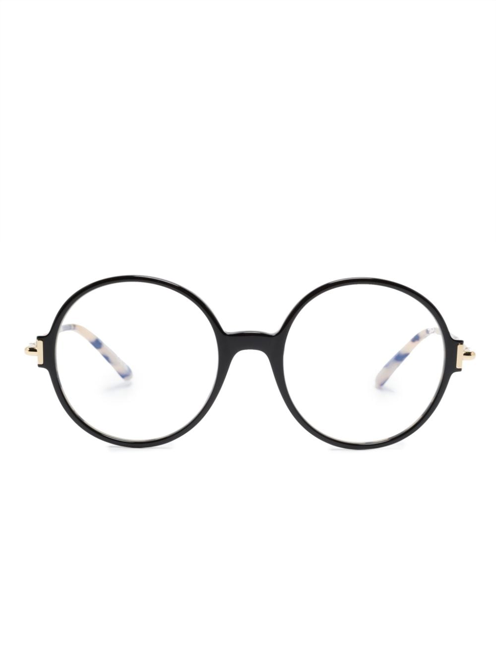 TOM FORD Eyewear FT5914B tortoiseshell round-frame glasses - Black von TOM FORD Eyewear