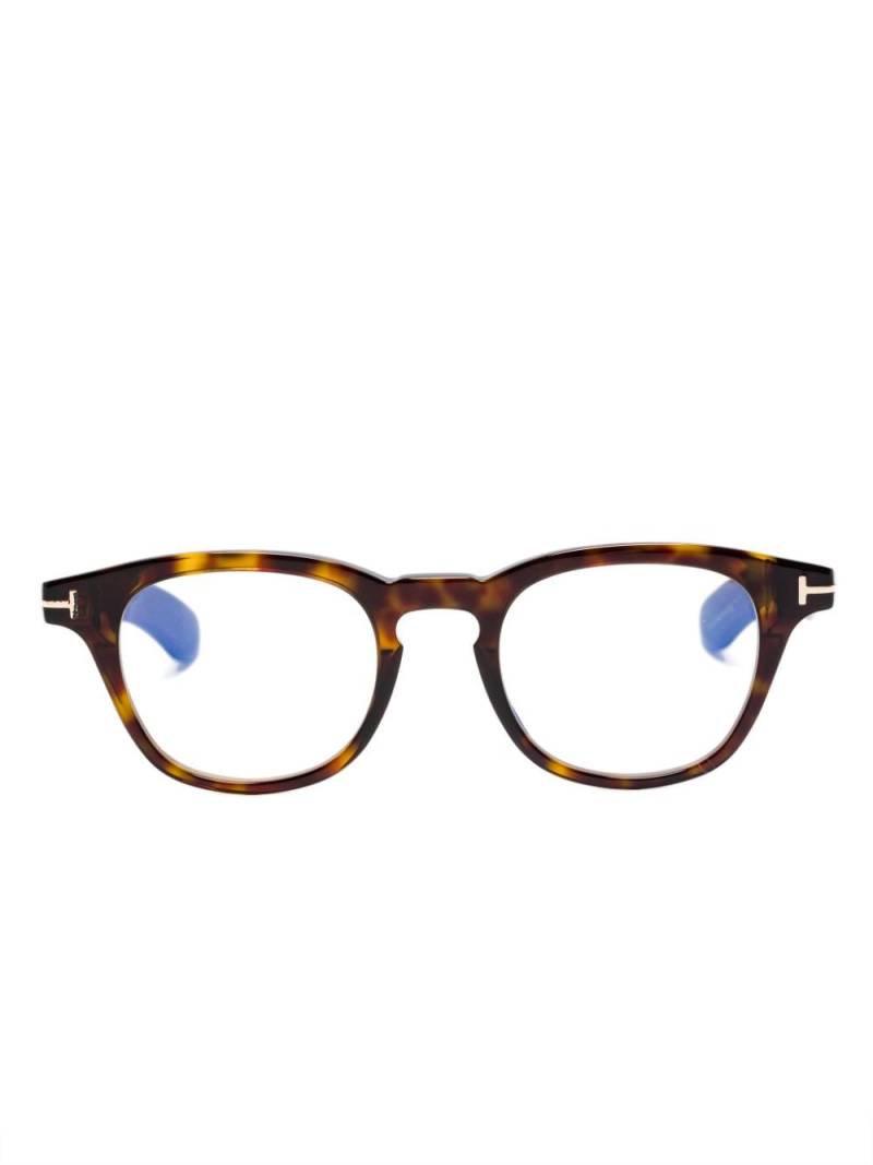 TOM FORD Eyewear FT5976B 052 round-frame glasses - Black von TOM FORD Eyewear