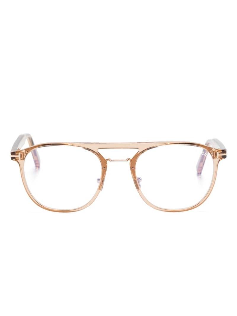 TOM FORD Eyewear FT5982B round-frame glasses - Neutrals von TOM FORD Eyewear