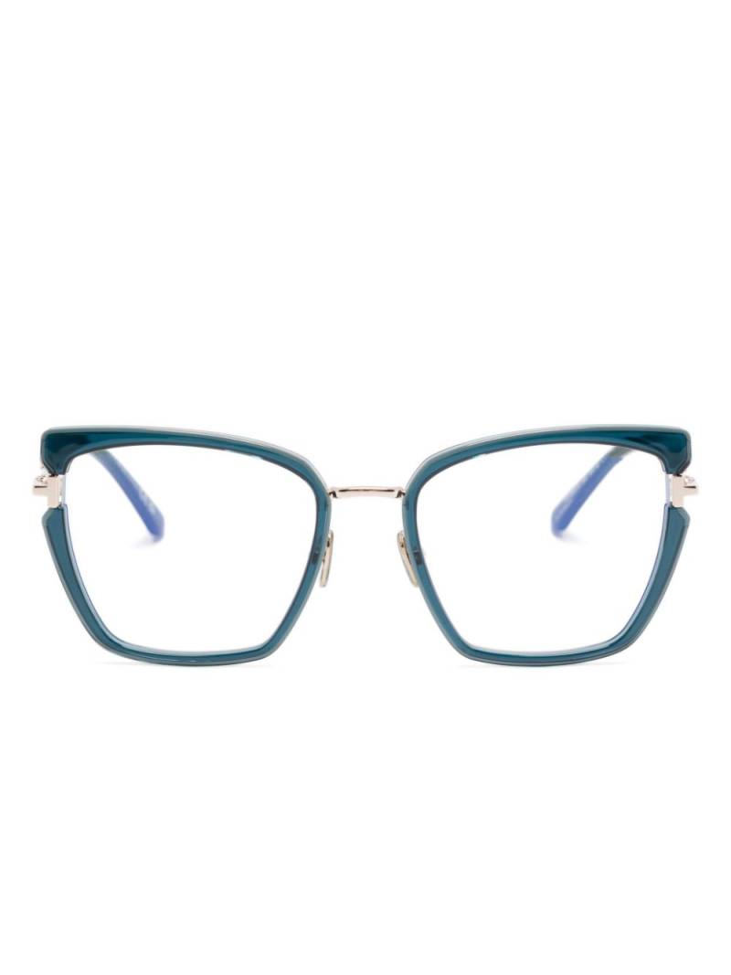 TOM FORD Eyewear FT5984B cat-eye glasses - Green von TOM FORD Eyewear