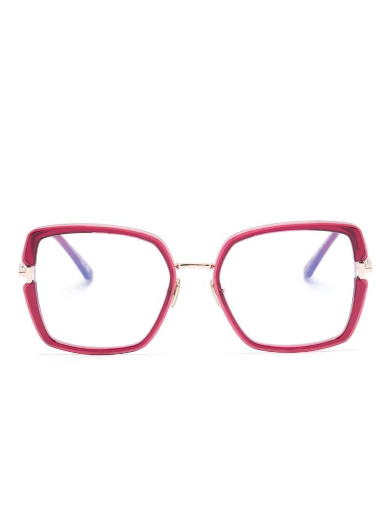 TOM FORD Eyewear FT5985B square-frame glasses - Pink von TOM FORD Eyewear