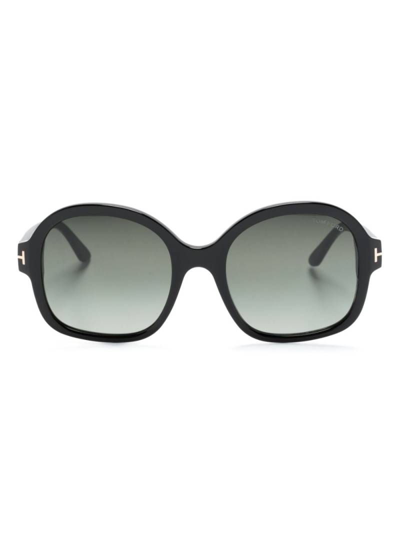 TOM FORD Eyewear Hanley oversized square-frame sunglasses - Black von TOM FORD Eyewear