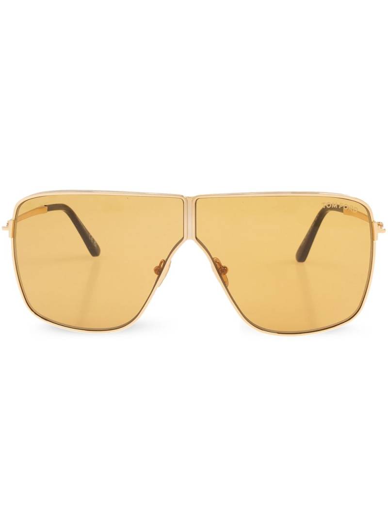 TOM FORD Eyewear Huxley sunglasses - Gold von TOM FORD Eyewear