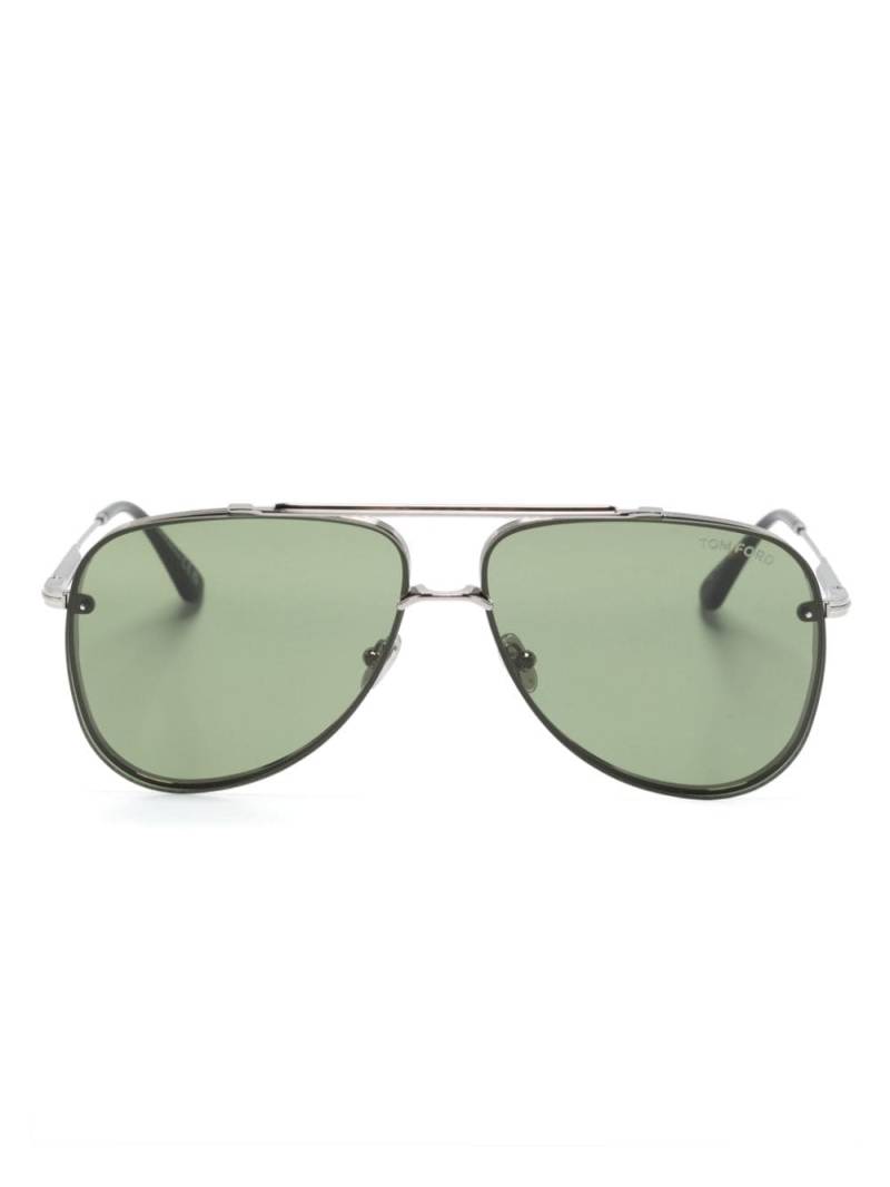 TOM FORD Eyewear Leon pilot-frame sunglasses - Silver von TOM FORD Eyewear