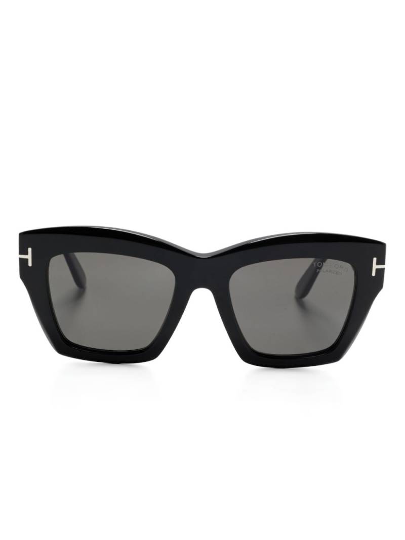 TOM FORD Eyewear Luna square-frame sunglasses - Black von TOM FORD Eyewear