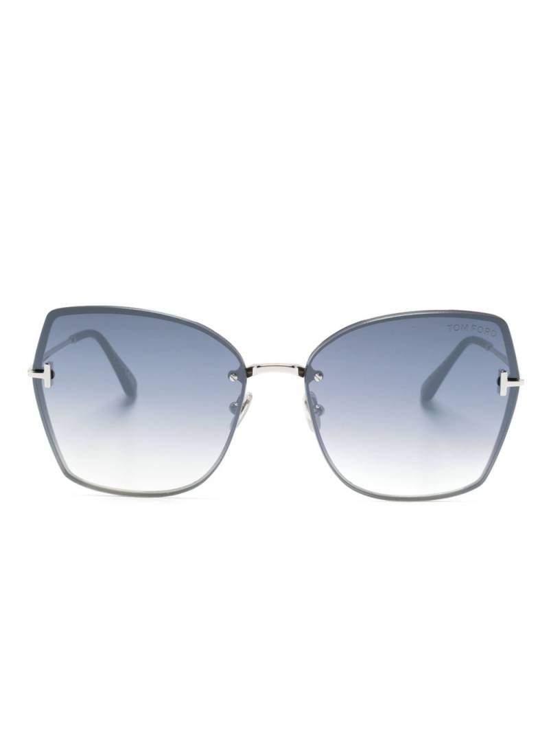 TOM FORD Eyewear Nickie butterfly-frame sunglasses - Grey von TOM FORD Eyewear