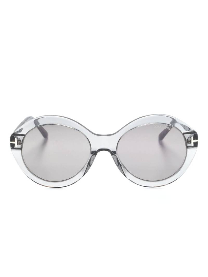 TOM FORD Eyewear Seraphina round-frame sunglasses - Grey von TOM FORD Eyewear