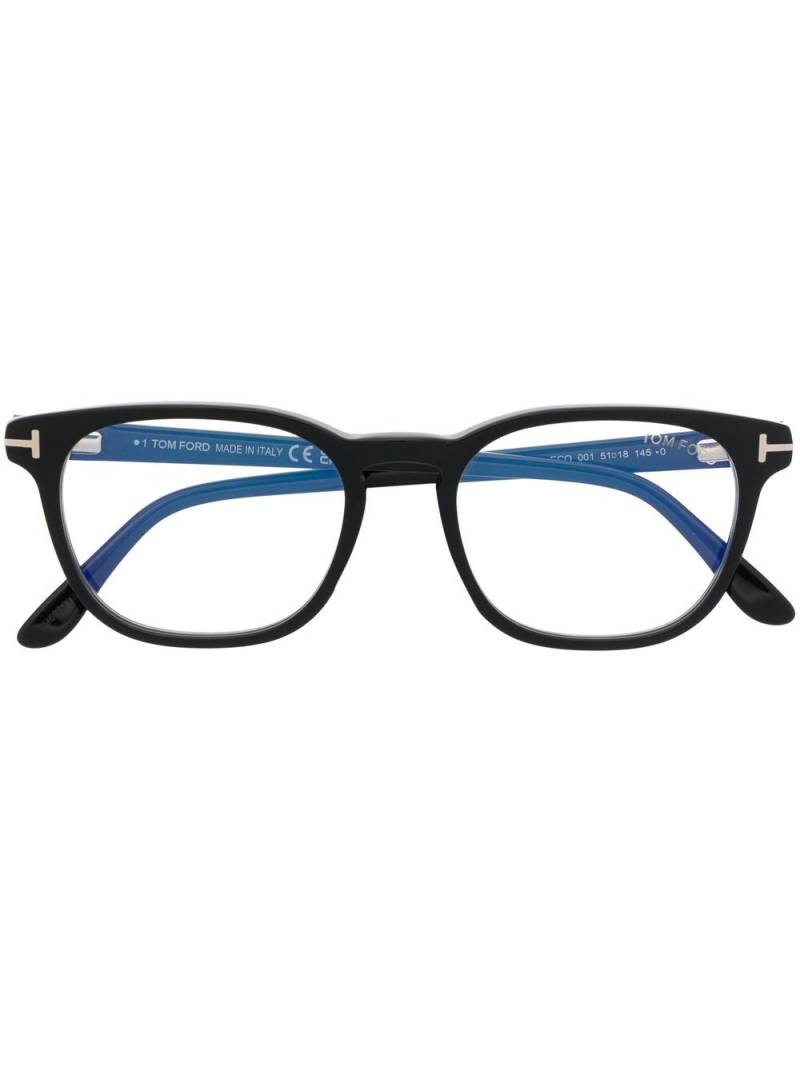 TOM FORD Eyewear T-logo square-frame glasses - Black von TOM FORD Eyewear