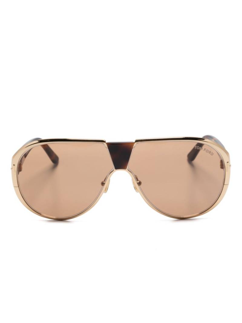 TOM FORD Eyewear Vicenzo pilot-frame sunglasses - Brown von TOM FORD Eyewear